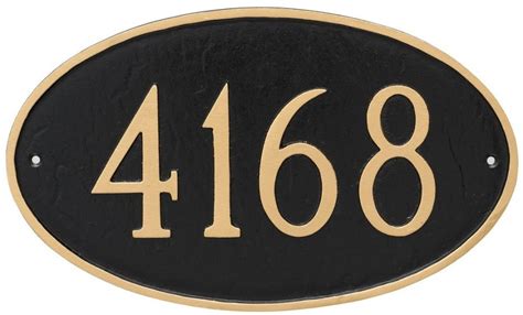 Oval House Number Signs 